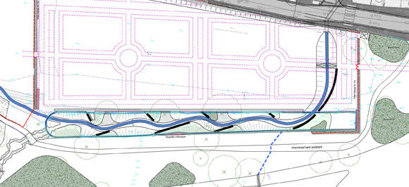 vue cavalière du projet